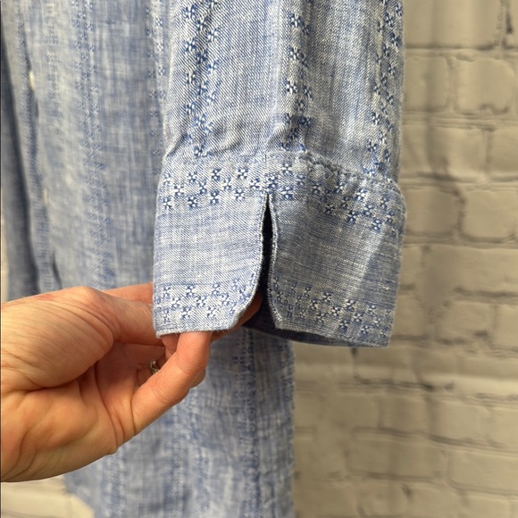 Chico’s Blue Linen Tunic 0 - Picture 6 of 6